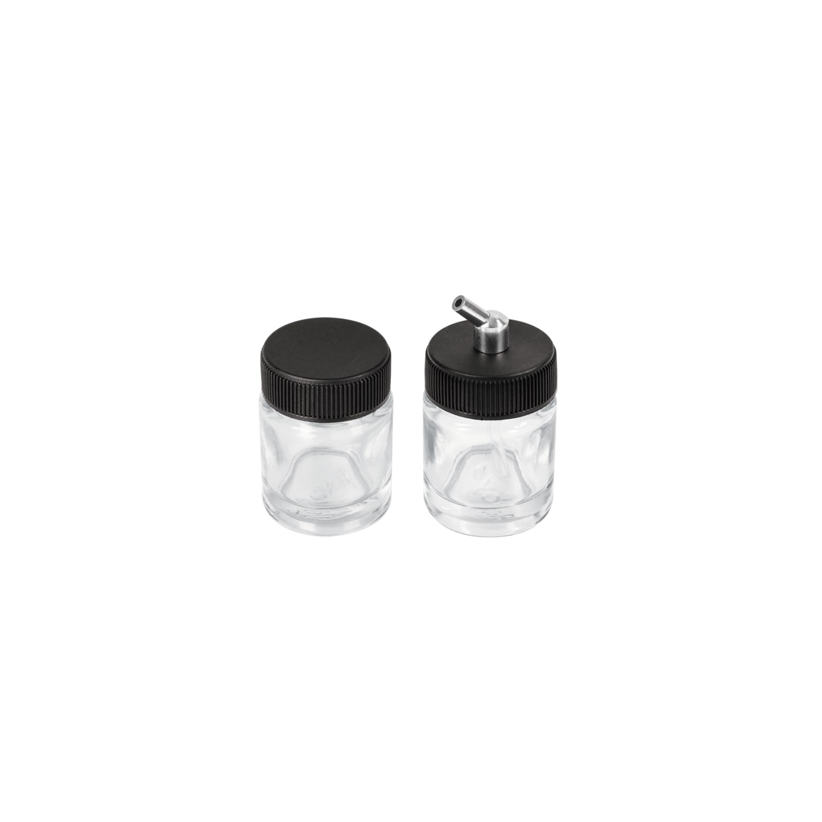 Juego de 2 vasos de 15 ml y adaptador para aerógrafo AERO-8