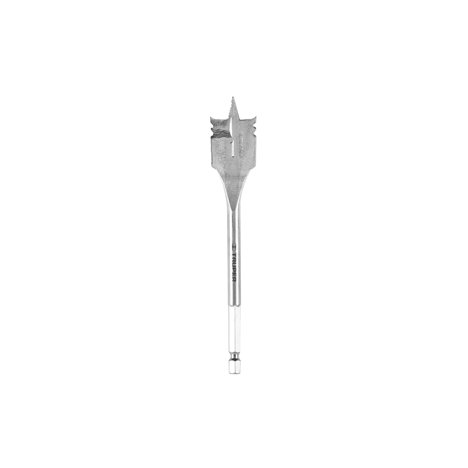 Broca plana de manita 1" para madera, TRUPER