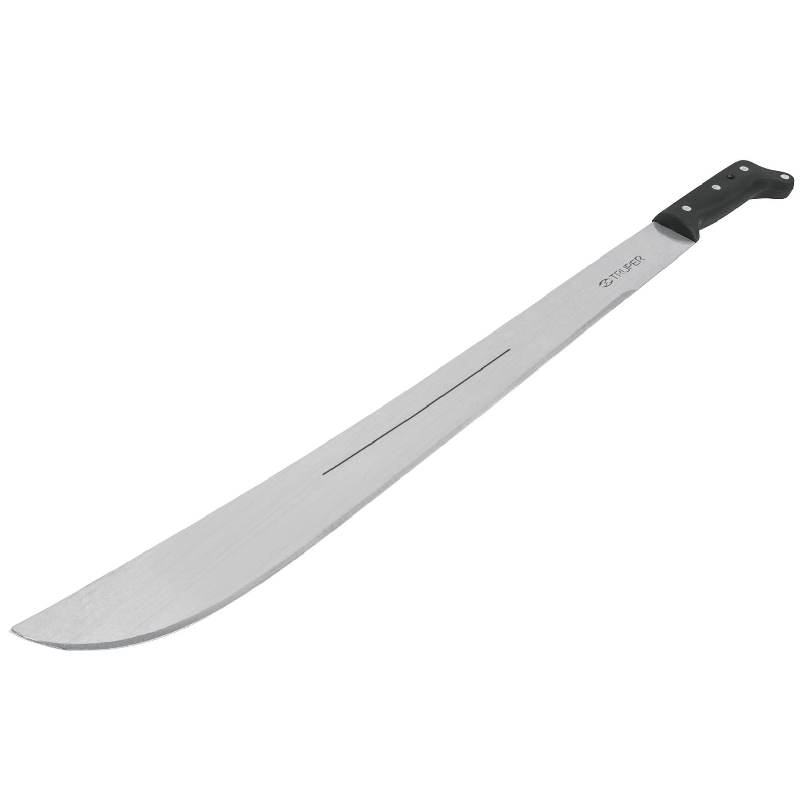 Machete sable 127H 24", cacha remachada negra, TRUPER