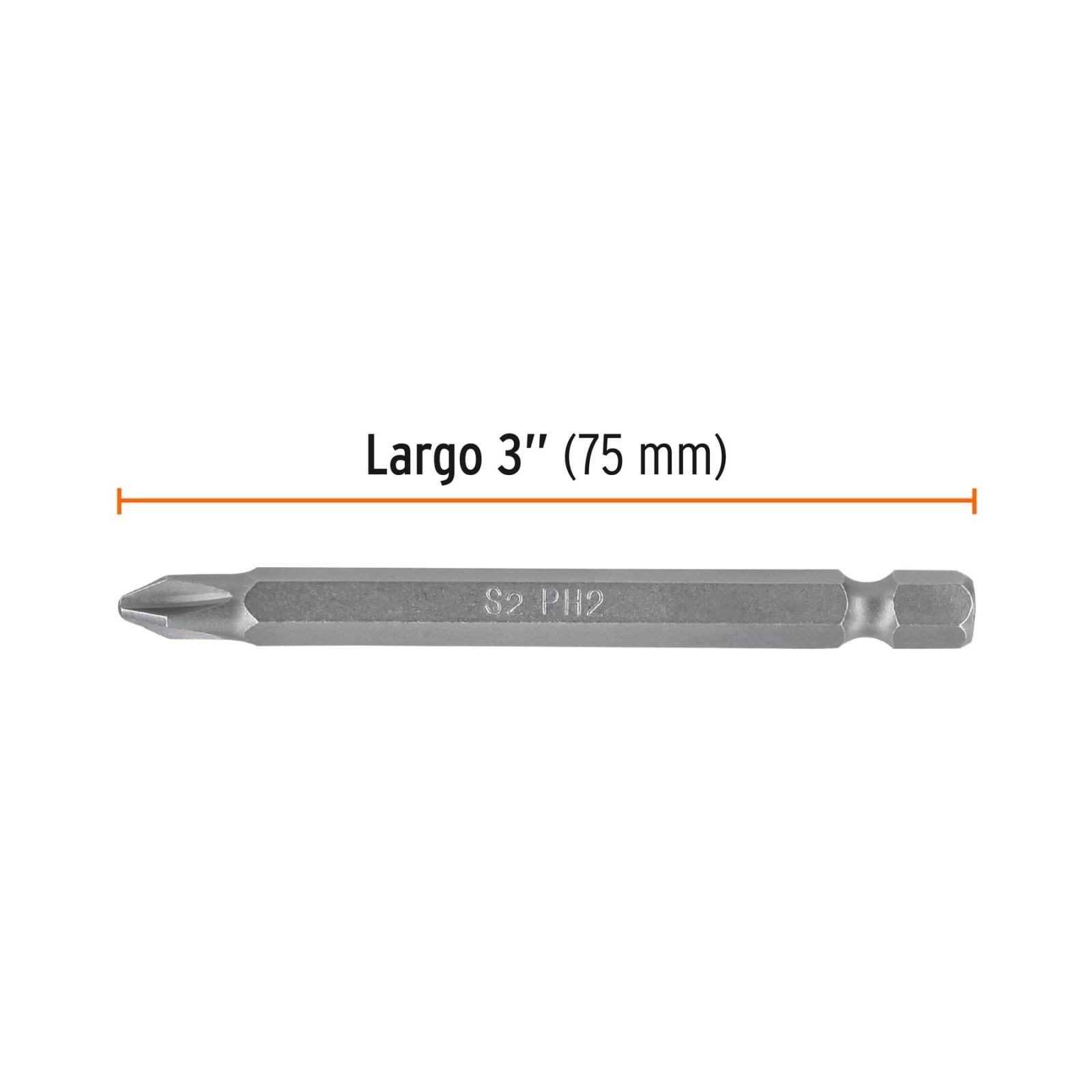Estuche con 5 puntas de cruz PH2 largo 3", TRUPER EXPERT