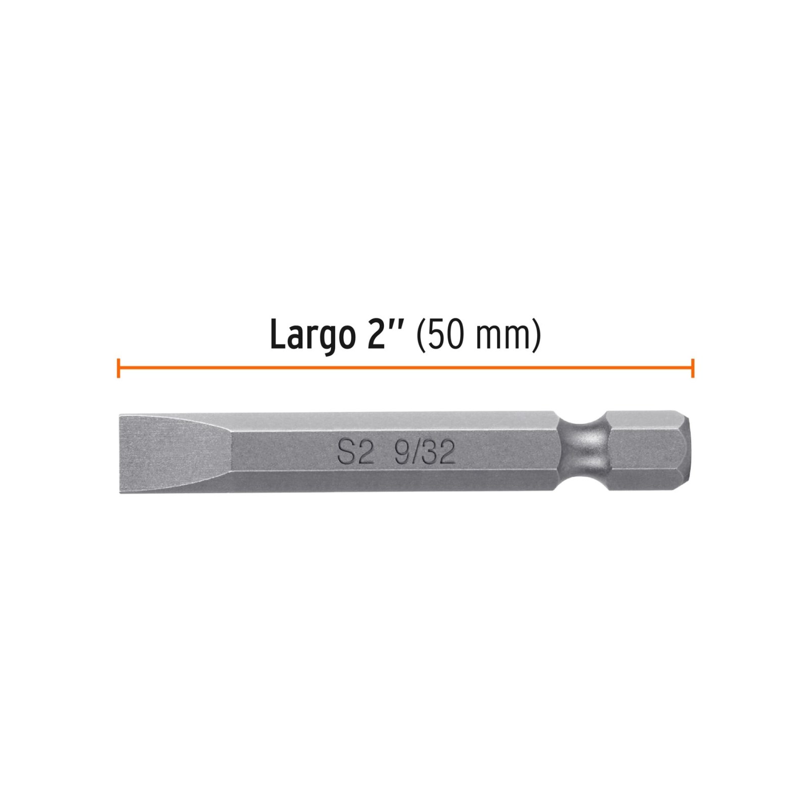 Estuche con 5 puntas planas de 9/32" largo 2", TRUPER EXPERT