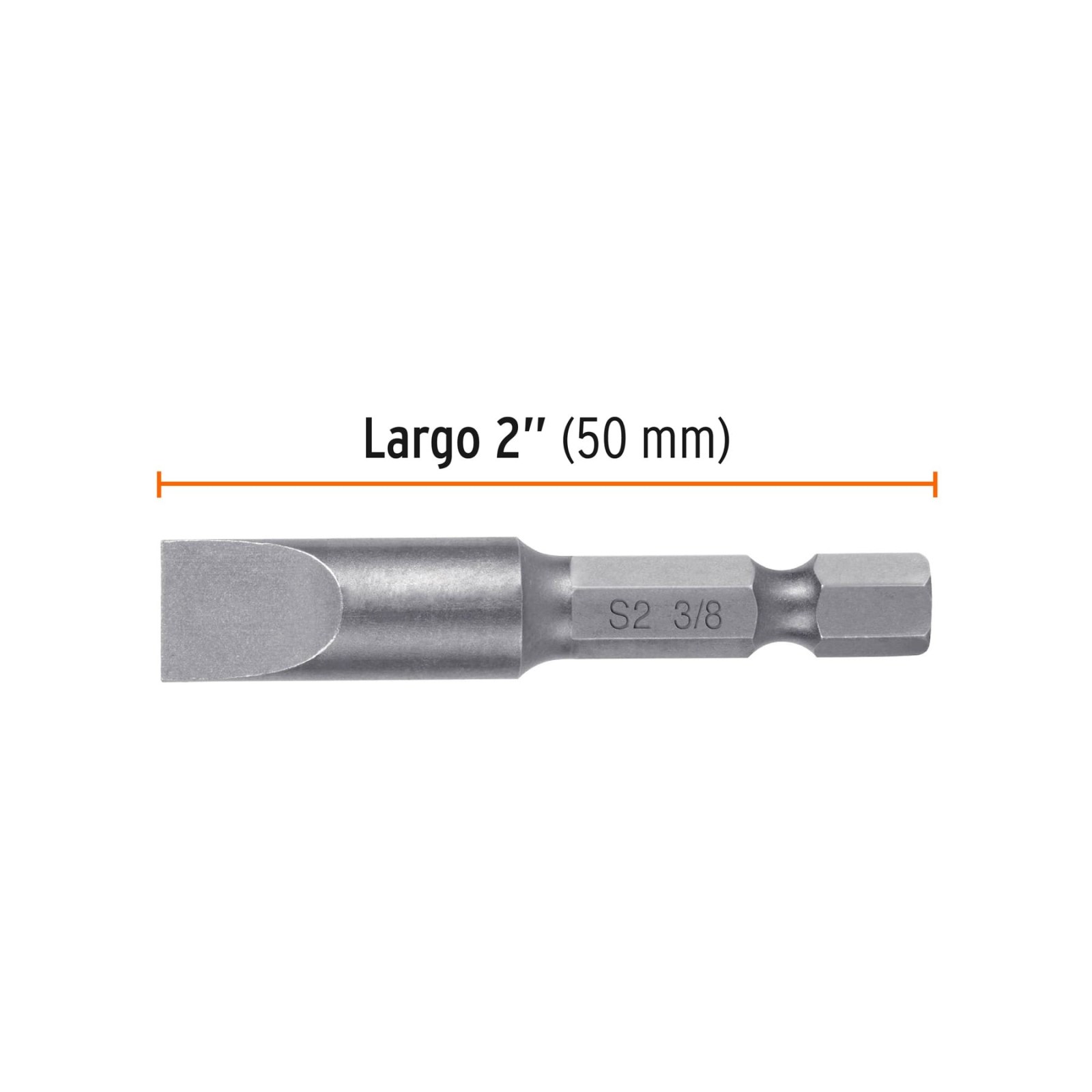 Estuche con 5 puntas planas de 3/8" largo 2", TRUPER EXPERT