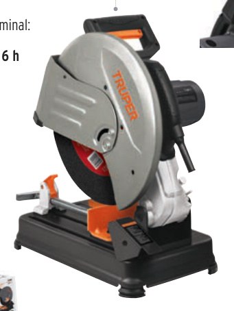 Tronzadora/cortadora de metales, 14",industrial, 2200W, 220V