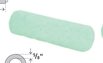 Felpa para rodillo 12x5/8" superficies poco rugosas, TRUPER
