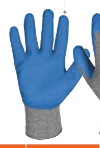 Guantes de poliéster recubiertos de látex, M, TRUPER
