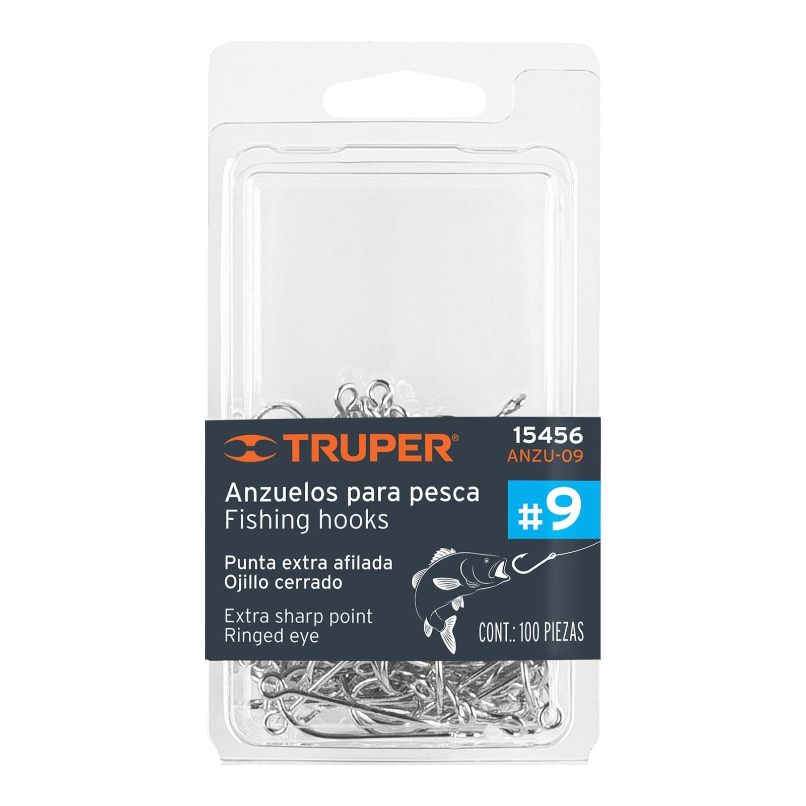 Blíster con 100 anzuelos para pesca   9, TRUPER