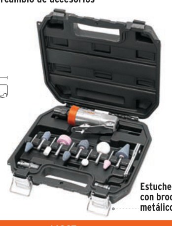 Kit de mini esmeriladora 1/4" con estuche plástico, TRUPER