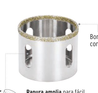 Brocasierra diamante 1-1/8" borde continuo, TRUPER