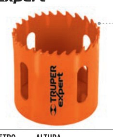 Brocasierra bimetálica 1-3/16", TRUPER EXPERT