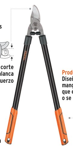 Tijera para poda 55 cm, Classic, mangos de madera, TRUPER