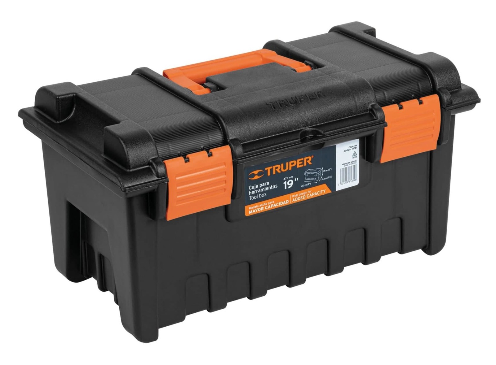 Caja para herramienta de 19" sin compartimentos, TRUPER