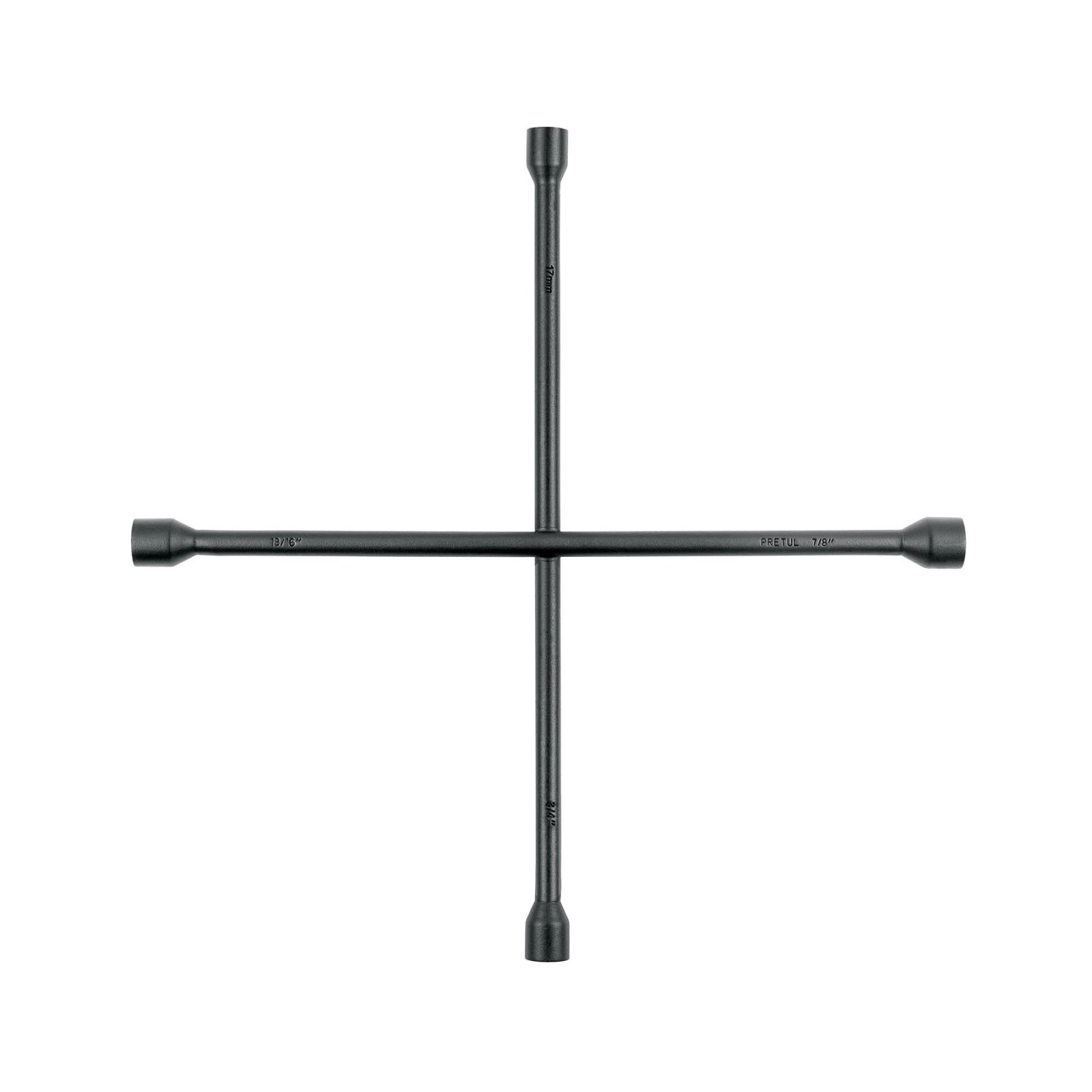 Llave de cruz 20", acabado negro mate, PRETUL