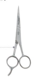 Tijera 5-1/2" estilista, con gancho, acero inoxidable,PRETUL