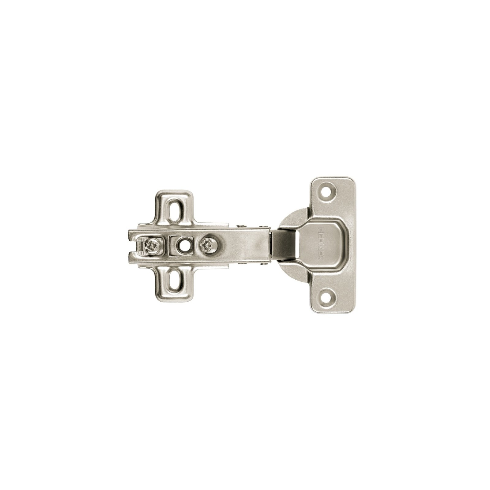 2 bisagras bidimensionales 110°, cobertura completa, HERMEX