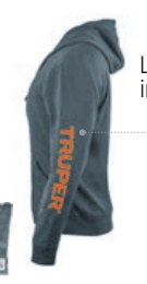 Sudadera gris para caballero, talla EG, TRUPER