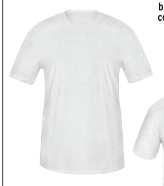 Playera cuello redondo para hombre, blanca, CH, TRUPER