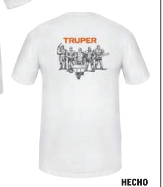Playera cuello redondo para hombre, naranja, CH, TRUPER