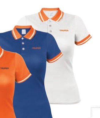 Playera polo performance para mujer, blanca, G, TRUPER