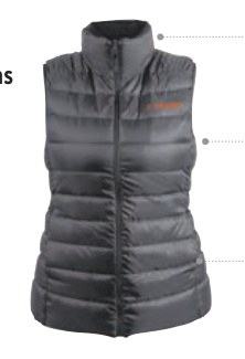 Chaleco de plumas ligero para mujer, gris, CH, TRUPER
